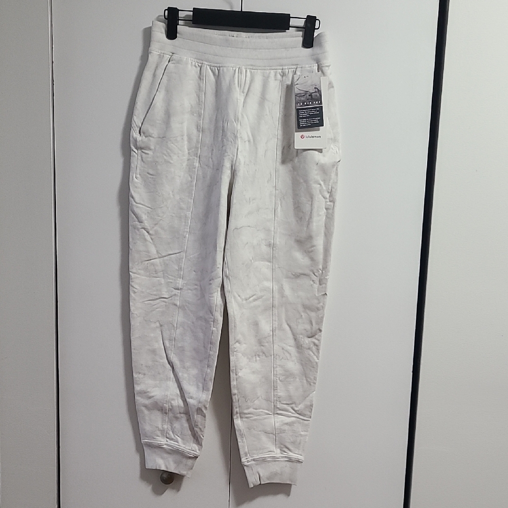 Lululemon Athletica Marble White Gray Joggers